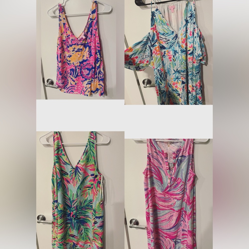 ALL 4 items! BNWOT 3 dresses 1 top all Size M